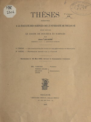 cover image of Les inductances de fuites et les phénomènes de résonance
